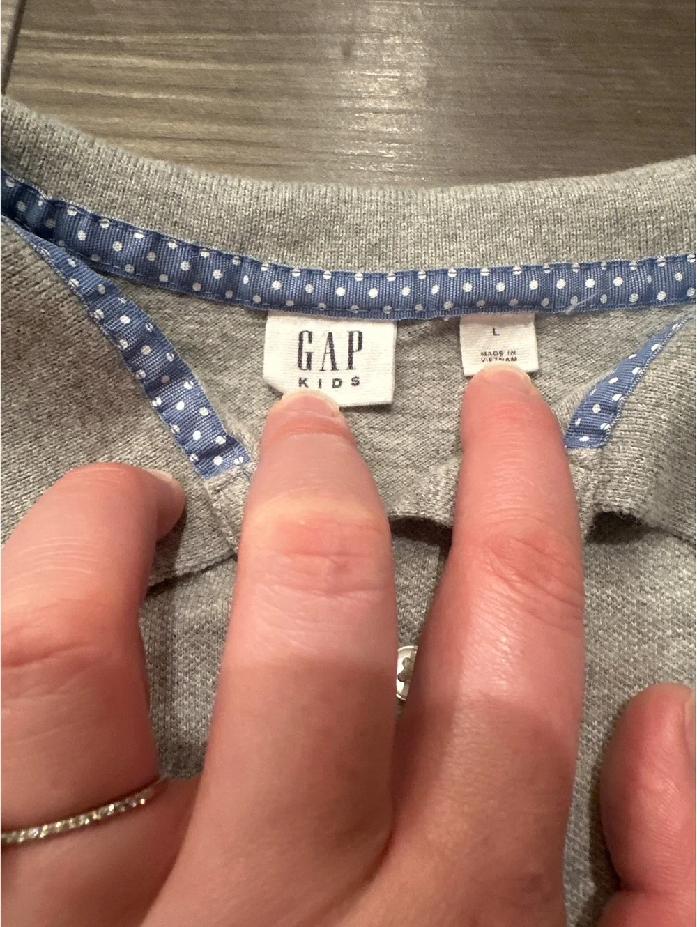 Gap Kids Grey Polo Uniform Dress Size L